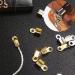 1000 PCS Clamshell Crimp Fold Over Cord Ends - DIY Jewelry Making Cord Tips in Gold, Silver, Gun Black, Bronze, and Rose Gold - Buy Online on GoSupps.com