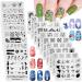 KADS 20Pcs Nail Stamp Plates set Nails Art Stamping Plates Leaves Flowers Animal Chinese Style Nail plate Template Image Plate