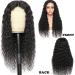 Lace Front Human Hair Water Wave Wig 20 - Brazilian Wet and Wavy, Glueless 150% Density, Pre Plucked Natural Color - Black Women's 4x4 Lace Closure - Buy Online on GoSupps.com