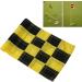 WNSC Golf Flag - Checkered Hole Pole Cup Flags - Nylon - Backyard Outdoor - Black Yellow - Buy Online on GoSupps.com