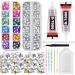 Mckanti B7000 Rhinestone Clear Glue and 2800Pcs Rhinestones for Crafts  13 Colors 5 Sizes Rhinestones Set with 50ml Glue 5 Dotting Pens Tweezers Wax Pencil Tray  Rhinestone Kit for Nails Shoes Bags. 2800pcs Clear+Colorfu...