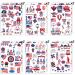 4th of July Temporary Tattoos for Kids & Adults - Patriotic Party Supplies & Decorations - Buy Online on GoSupps.com