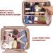 Pink Waterproof Toiletry Bag - Large Hanging Travel Makeup Organizer for Women - Buy Online on GoSupps.com