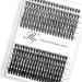 Riya Lash Clusters DIY Eyelash Extensions 240 Clusters Lashes 30D Curl LASH Volume Individual Lashes Eyelash Clusters Extensions Wispy Lashes Cluster DIY at Home (30D-40D 0.07D 9-15Mixed)