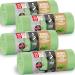 Mint fragrant garbage bags 35L with handle large pack of 80 pieces - 56x39cm 12 m 100% recycled Eucertplast - Henkel closure ideal for office long -lasting 80 pieces - 35 l - mint - 12 m