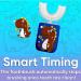 BubblezKidz Kids Electric Toothbrush | U-Shaped Dinosaur Cartoon | 6 Cleaning Modes | Smart Timer | Ages 2-18 | IPX7 Waterproof | Rechargeable | Brown Dinosaur Stickers - Buy Online on GoSupps.com