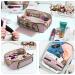 Large Hair Tools Travel Bag - 2in1 Organizer for Hair Dryer Flat Irons & Makeup Essentials - Large Pink - International Shipping Available - Buy Online on GoSupps.com