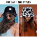 Reversible Smiley Face Bucket Hat for Women - Beach Vacation Sun Cap - Buy Online on GoSupps.com