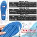 Height Increasing Insoles for Men & Women - Ailaka Shock-Absorbing Shoe Inserts 3.5 cm Boost Blue EU Sizes 34-39 - Buy Online on GoSupps.com