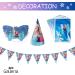 GK Galleria Frozen 2 Birthday Party Supplies for 12 Princesses - 170+ Items - Frozen Decorations, Plates, Tablecloth - Anna, Olaf, Elsa Theme - Buy Online on GoSupps.com