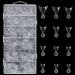 600 Pieces French Nail Tips Stiletto Nails with Box 12 Sizes Clear Acrylic Nails Half Oval Cover Short Clear Fake Nails for DIY Nail Art