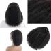 16 Inch Afro Kinky Curly Human Hair Ponytail for Black Women - 10A Brazilian Virgin Hair, 180% Density, Clip-in Drawstring Extension - Natural 4C Black Color - 120G, Pack of 1 - Buy Online on GoSupps.com