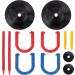 FIELDAY Rubber Horseshoes Yard Game Set - 10 PCS with 4 Horseshoes, 4 Stakes, and 2 Rubber Mats - Outdoor & Indoor Games for Kids - Classic Game for Beach, Backyard, Camping - Buy Online on GoSupps.com