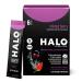 Halo Hydration Berry - Electrolyte Drink Powder Sachets - Dietary Supplement Rich in Vitamin C & Zinc Complete Hydration - Keto Vegan & Low Calorie - 6 x Sachets Berry 6 Count (Pack of 1)