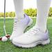LZQPEARL Women's Golf Shoes - Waterproof Non-Slip Light Sneakers with Spikes | Sizes 36-43 - Perfect for Outdoor Training | Stylish Purple Design - Buy Online on GoSupps.com
