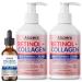 Alozera Retinol Collagen Body Lotion (2-Pack) & Hyaluronic Acid Serum with Stem Cells Firming Hydrating & Anti-Aging Skincare for Face Neck & Body Lightweight Fragrance-Free Made in USA