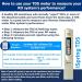 ISpring TDS Meter - High Accuracy Water Quality Tester for Drinking Water Pools & Aquariums | PPM Measurement with LCD Display - Buy Online on GoSupps.com