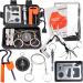 EMDMAK Survival Kit Outdoor Emergency Gear Kit for Camping Hiking Travelling or Adventures Basic