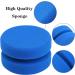 Aodaer 6 Pack Sponge Applicator Set with Mesh Bag - Blue Paint Detail Sponge for Art Crafts and Car Waxing | 3.1 Inches - Buy Online on GoSupps.com