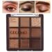 9 Color Chocolate Eyeshadow Palette - Matte & Shimmer Natural Makeup | Long Lasting Waterproof Eye Shadow Palette for All Skin Tones - Buy Online on GoSupps.com