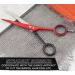 NARZ Professional Hairdressing Scissors 6 - Stainless Steel Hair Cutting Scissors for Barbers & Hairdressers | Men & Women | Red & Black Color - Buy Online on GoSupps.com