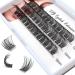 DIY Lash Clusters Lash Extension Fake Eyelashes 39 Clusters Volume Individual Lashes D Curl Fluffy Lashes with Clear Band Makeup at Home Eyelashes(FD02-12/14/16mm) Cluster Lashes-FD02(12-16mm)
