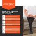 Core-Spun Padded Knee High Socks 20-30 mmHg - Large Black | Comfort & Compression for Every Step - Buy Online on GoSupps.com