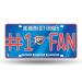 NBA #1 Fan Metal License Plate Tag Oklahoma City Thunder