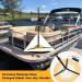 Adjustable Aluminum Boat Cover Support Poles - Stable Base Stand System for Winterization - Marine Grade Bimini Tarps Support - Black & Gold - Buy Online on GoSupps.com