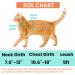Cat Harness and Leash Escape Proof for Walking Travel Outdoor - Soft Nylon Adjustable Cute Cat Harness Leash Set with Airtag Holder for Small Large Cats Neck:7.6"-12" chest:10.6"-18" Orange - Buy Online on GoSupps.com
