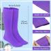 4 Pairs Figure Skating Socks - High Tights - Ice Skating Socks for Ice Skates and Dance in Black, Purple, Nude, and Rose - Buy Online on GoSupps.com