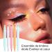 Liquid Eye Liner Pad Double Headed Liquid Eyeliner Pad - Waterproof Quick Dry & Sweat Resistant Eyeliner Pads | Colorful Wing Eye-Liners Star Moon Heart Fl - Buy Online on GoSupps.com