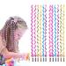 Manuqia 12 PCS Colorful Braided Rubber Hair Styling Twister Clip for Girl Women Hair Band Twist Barrette Spiral Spin Hair Braider Tool Accessories Elastic Hair Rope Cute Hairband For Kids 12 Count (Pack of 1)