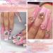 Buy RODAKY 124PCS Gold Nail Charms - 3D Butterfly Pink Crystal Heart & Bow Nail Art Jewelry for Acrylic Nails - Cute Glitter Decorations for Manicure Design - Buy Online on GoSupps.com