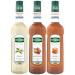 Mathieu Teisseire Syrup Light Set (3 x 700ml bottles: Vanilla 0% Caramel 0% & Hazelnut 0%)