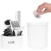 Catit Grooming Kit for Shorthaired Cats | 5-Piece Canister Set with Rubber Palm Brush, Nylon & Metal Slicker Brushes, Fine Comb, Curved Nail Clippers | White, Black, Grey | Short Hair - Buy Online on GoSupps.com