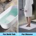 YINENN Square Shower Mat 21 x 21 Inches - Non Slip, Washable, Clear with Suction Cups and Drain Holes - Buy Online on GoSupps.com