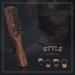 Lampox Men's Beard Brush | Wild Boar Bristles & Beechwood Handle | Dark Brown - Perfect Grooming Tool for a Stylish Beard - Buy Online on GoSupps.com