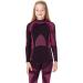Ladeheid Children's Thermoactive Long Sleeve Shirt LASS0007 122-128 Black/Pink (Children) - 2