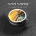 Sunset in Barcelona Portable Metal Pill Box | Round Mini 3-Compartment with Hinged Design - Perfect for Small Pills & Travel - Buy Online on GoSupps.com