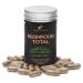 Noomadic Mushroom Total 60 Capsules 500mg 30% Beta Glucans Adaptogenic Mushroom Complex of Lions Mane Turkey Tail Chaga Reishi Cordyceps Hot Water Extract Fruiting Bodies.