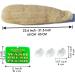 Brootsh Natural Egyptian Loofah - Large 23''-31.5'' Size with Acrylic Sign and Suction Cups | Exfoliates Skin, Reduces Cellulite | Beige - Buy Online on GoSupps.com