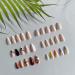 6 Sets Medium Almond KXAMELIE Press on Nails with Swirl Floral Heart Pattern - 144 pcs Fake Nails for Women and Girls - Buy Online on GoSupps.com