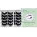 KFZR 10 Pairs 3D False Eyelashes Fake Eye Lashes Natural Look Makeup Extension Black Thick - Buy Online on GoSupps.com