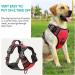 Heele Adjustable No-Pull Dog Harness for Large Dogs - Breathable Reflective Padded Handle - Red Size L (43-86cm) - International Shipping Available - Buy Online on GoSupps.com