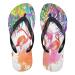 Mnsruu Tropical Flower Flamingo Bird Flip Flops Small Multicolor