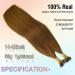 KOCONI 20 Nano Ring Hair Extensions - Real Human Hair, Remy Nano Beads, 50g - #6 Chestnut Brown - Buy Online on GoSupps.com