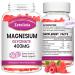 2 Pack Magnesium Glycinate Gummies, High Absorption Magnesium Glycinate Supplements for Relaxation, Sugar Free Chews for Adults & Kids, Relax Mood, Raspberry Flavor, 120 Count Magnesium Glycinate 60 Count (Pack of 2)