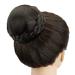 Imissu Small size braided chignon dancer hair cover donut hair tubes hair tie hair knot wig upd hairstyle wedding party for women (m1 chocolate brown)