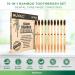 Bamboo Charcoal Toothbrushes - Natural Soft Bristle Wood Toothbrushes Bulk (10 Pack) - Buy Online on GoSupps.com